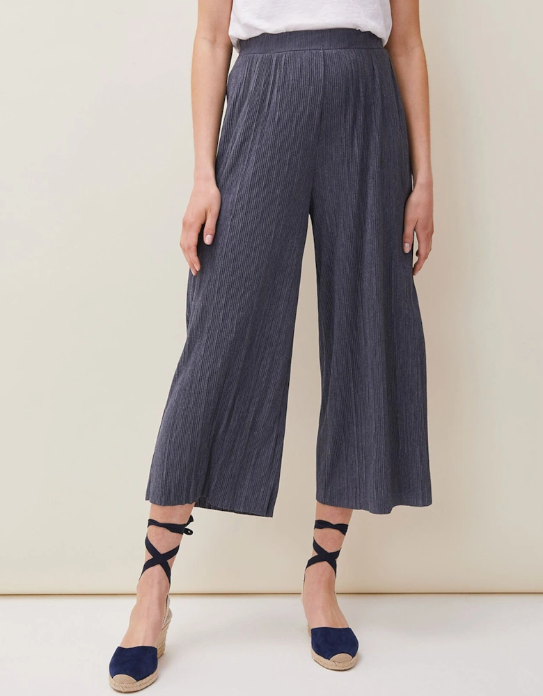 Bradie Plisse Wide Leg Trousers