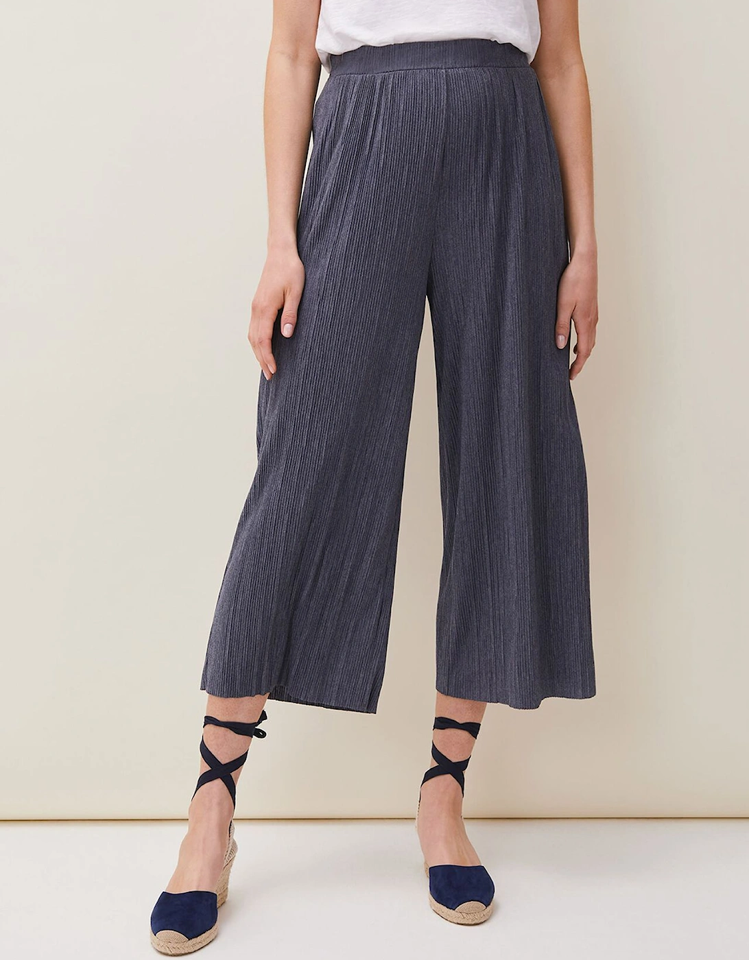 Bradie Plisse Wide Leg Trousers, 7 of 6