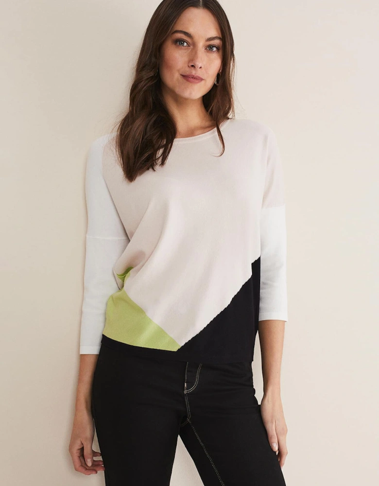 Noella Colour Block Jumper