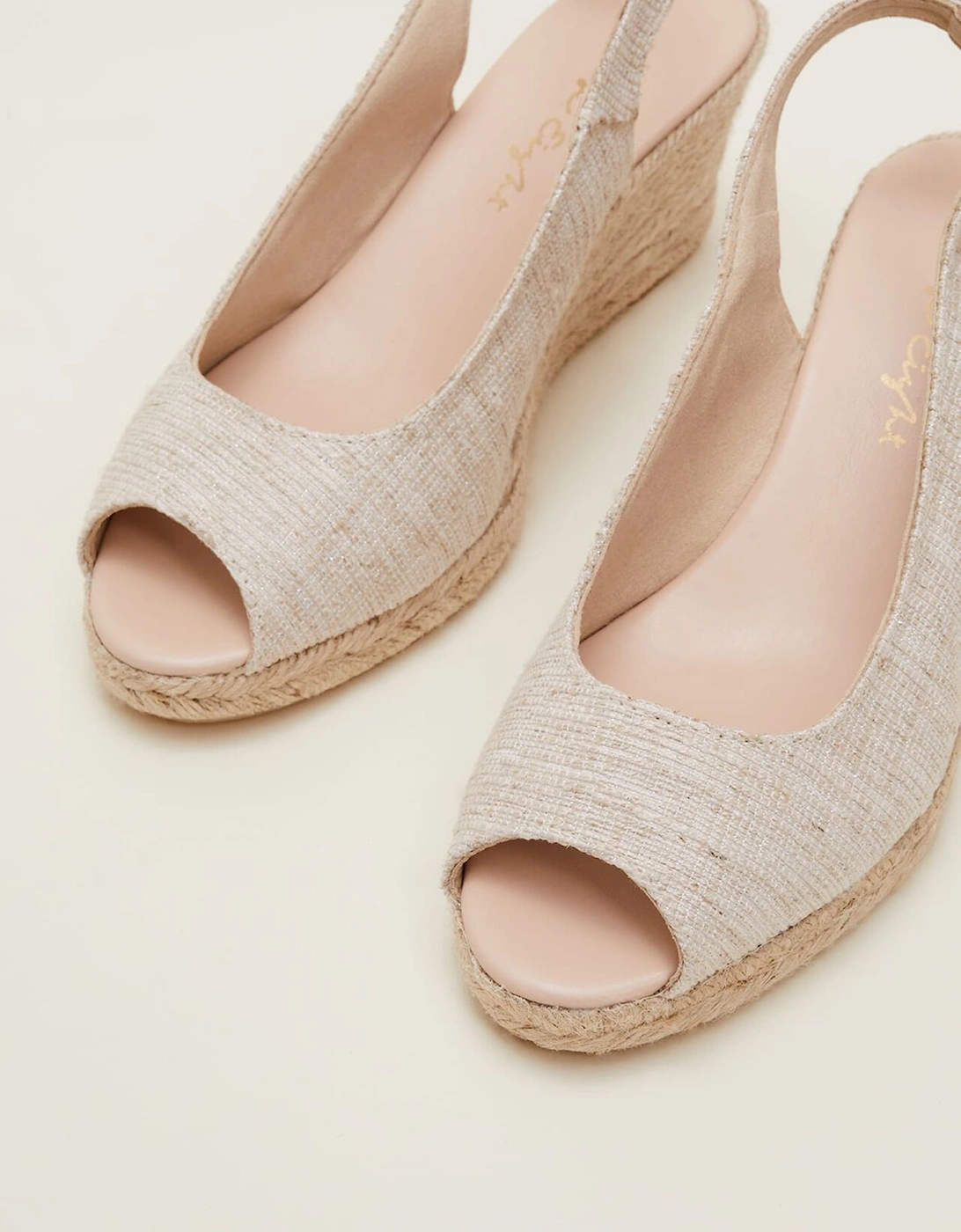 Peeptoe Slingback Espadrilles