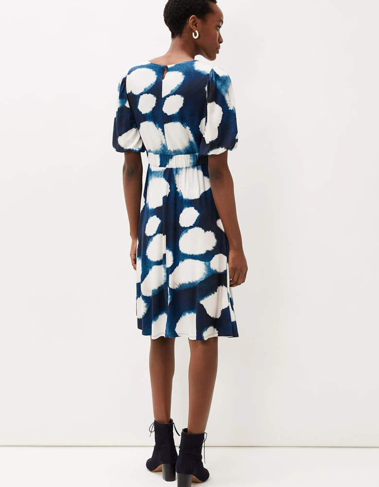 Kaitlyn Abstract Spot Print Dress