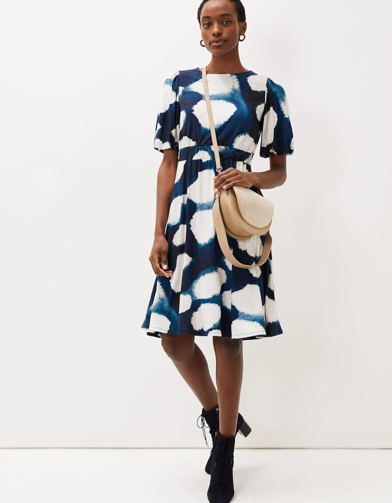 Kaitlyn Abstract Spot Print Dress