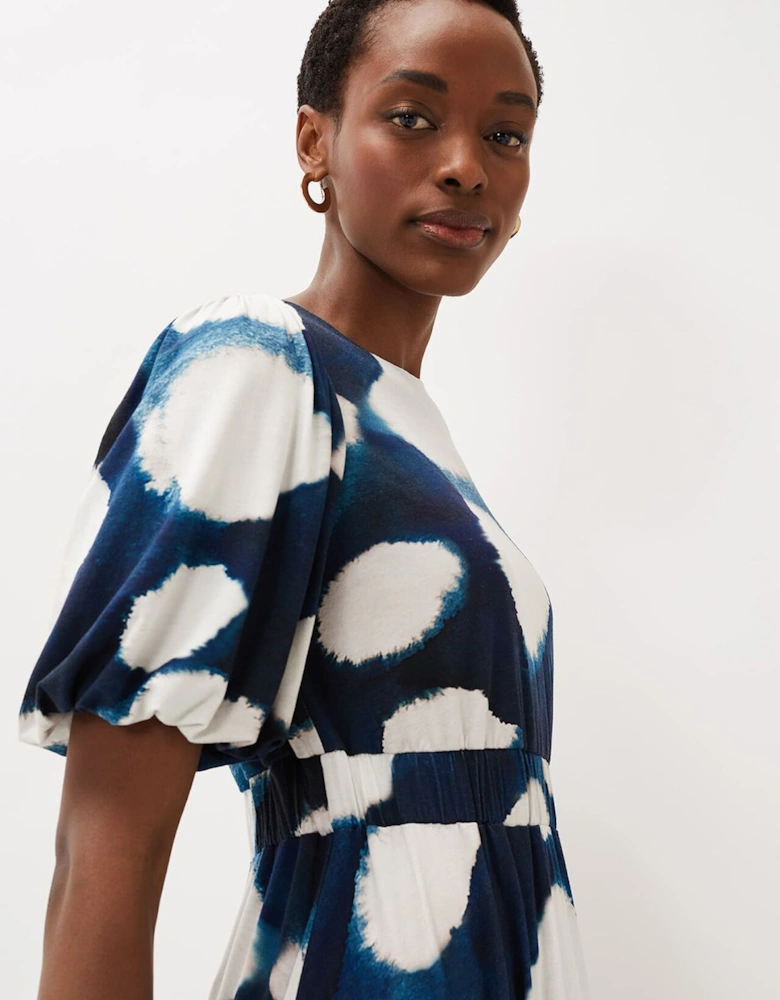 Kaitlyn Abstract Spot Print Dress