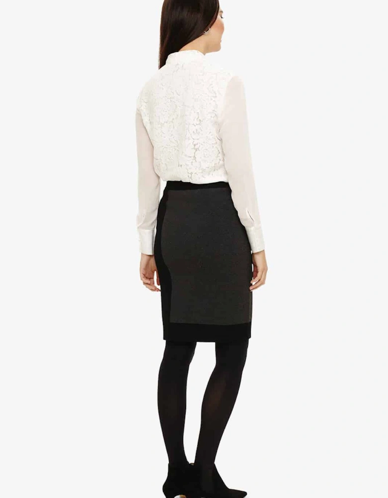 Essie Eyelet Knitted Skirt