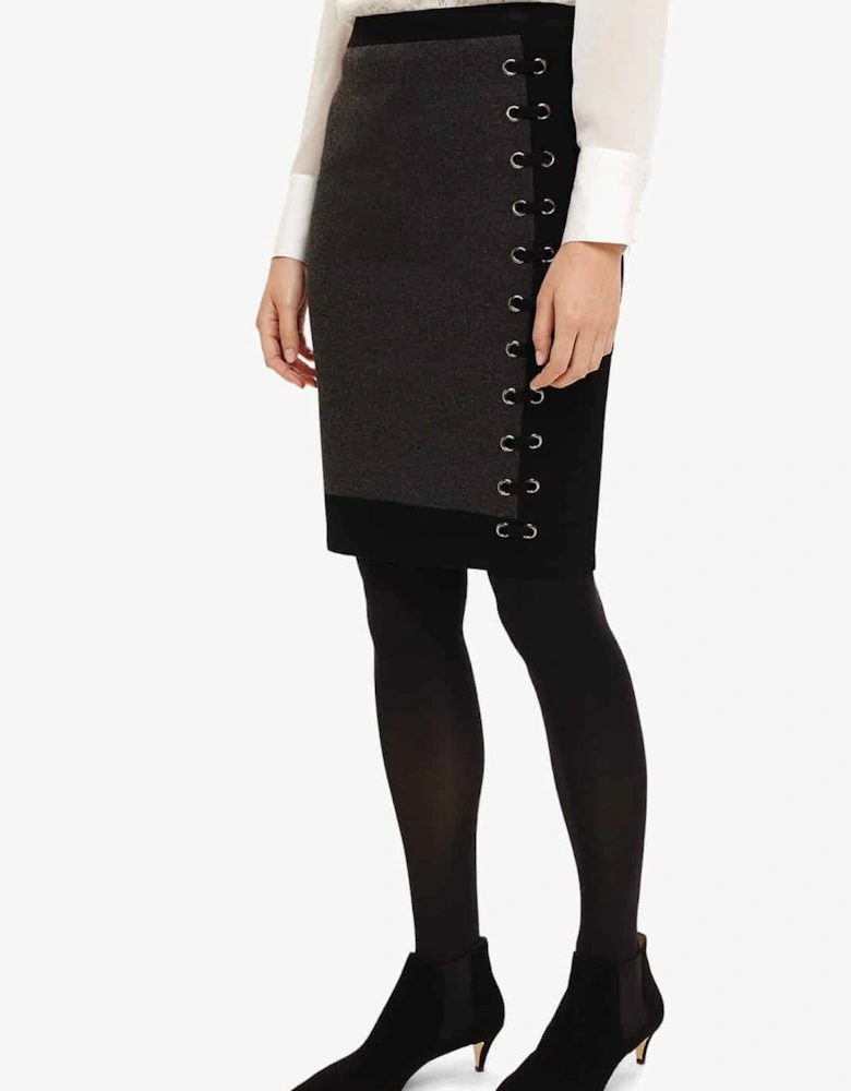 Essie Eyelet Knitted Skirt