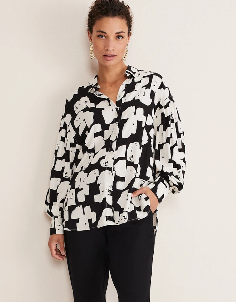 Luana Geo Print Blouse