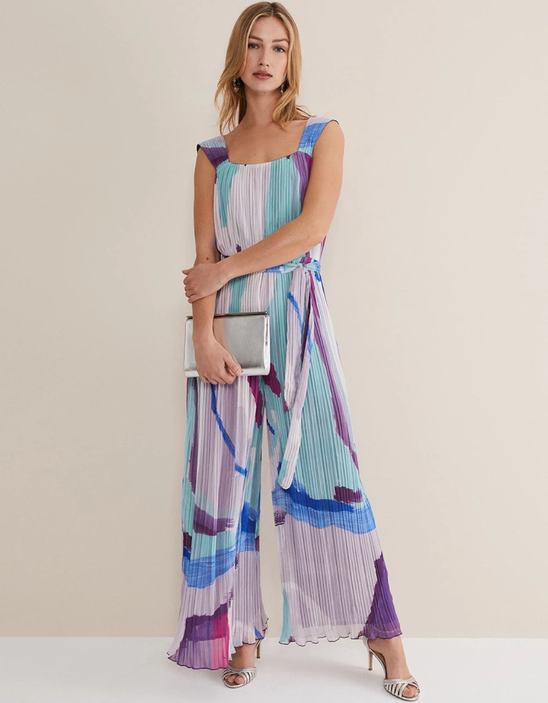 Rhona Abstract Wide Leg Jumpsuit