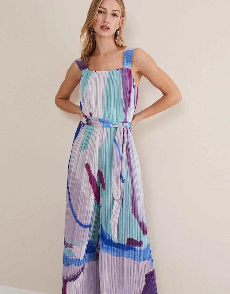 Rhona Abstract Wide Leg Jumpsuit