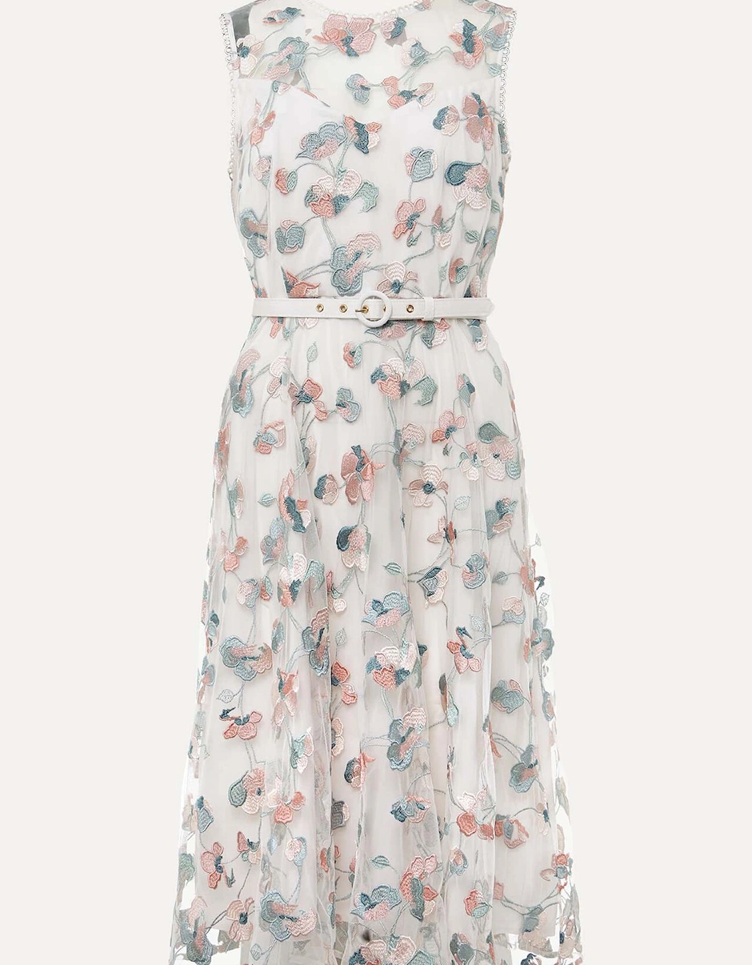 Leighton Floral Embroidered Midi Dress