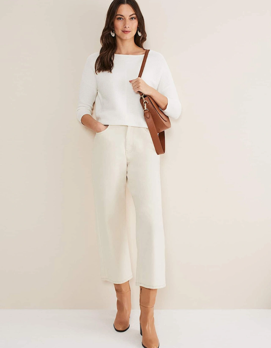 Nell Organic Denim Wide Leg Jean