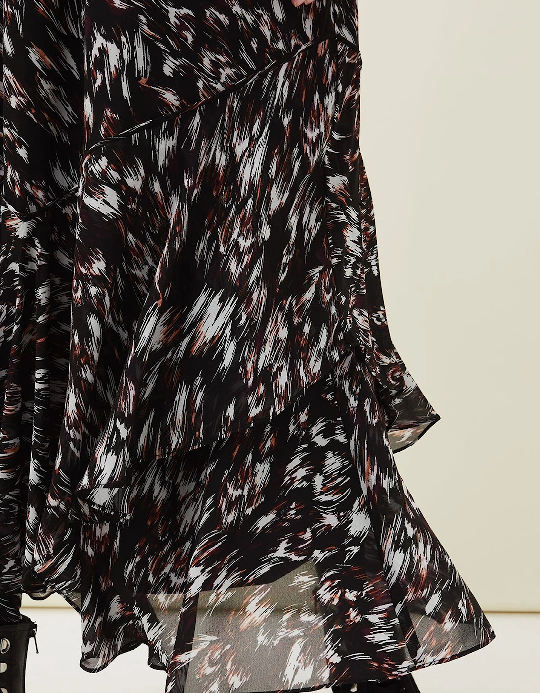 Kayley Abstract Print Maxi Skirt