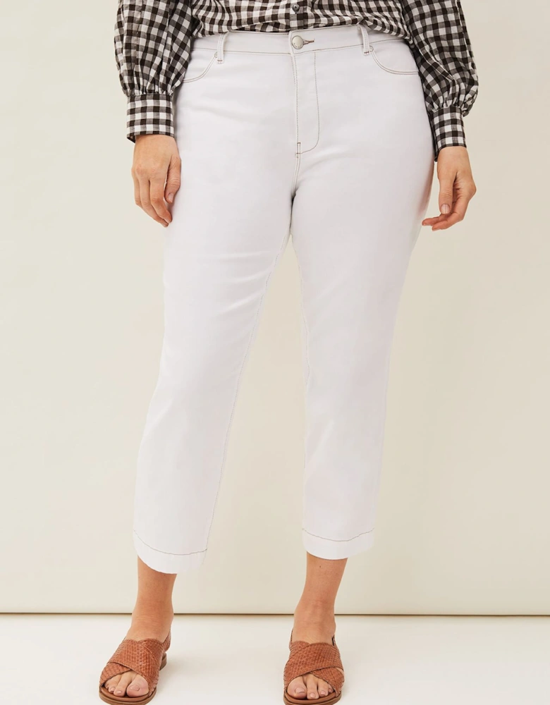 Ramona Cropped Straight Leg Jean