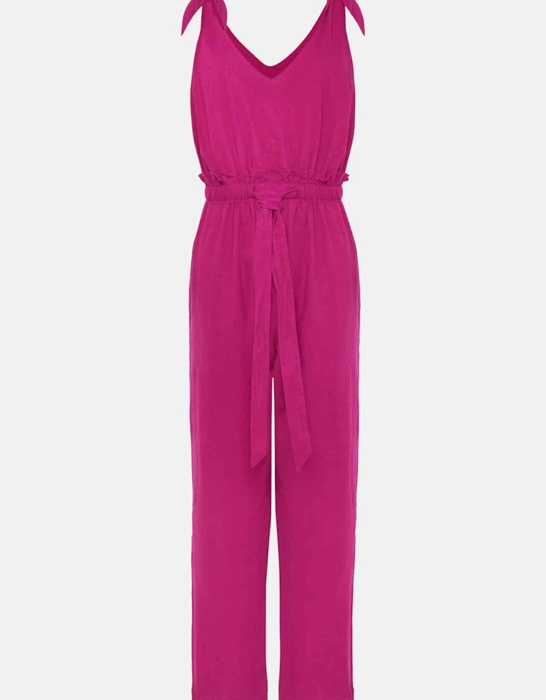 Chessie Linen Tie Jumpsuit