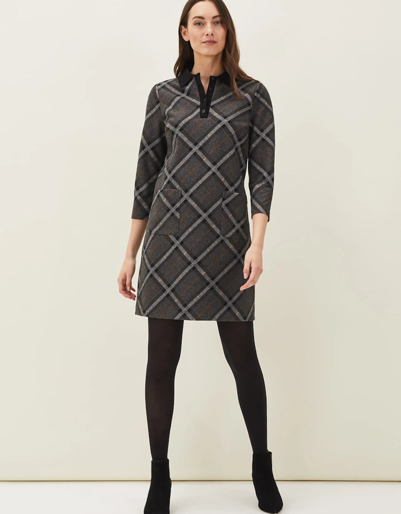 Rayia Check Tunic Dress