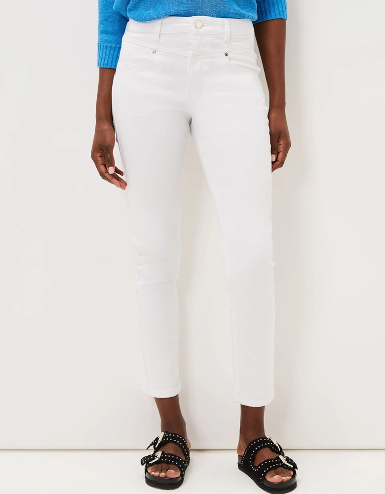 Hailee Topstitch Skinny Jeans Long