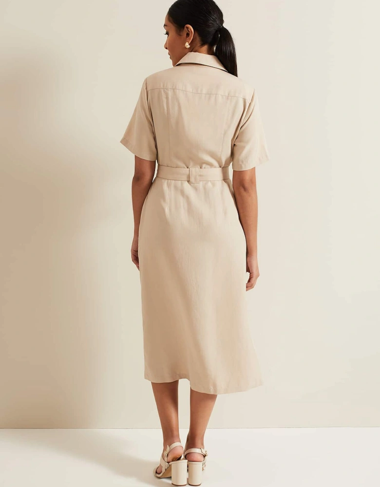 Petite Willow Utility Midi Dress