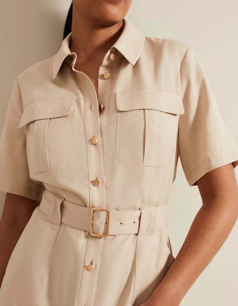 Petite Willow Utility Midi Dress