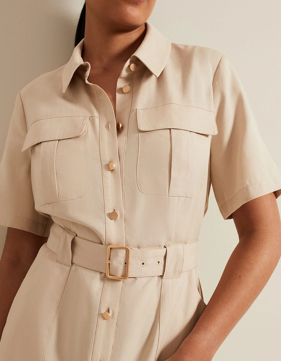 Petite Willow Utility Midi Dress