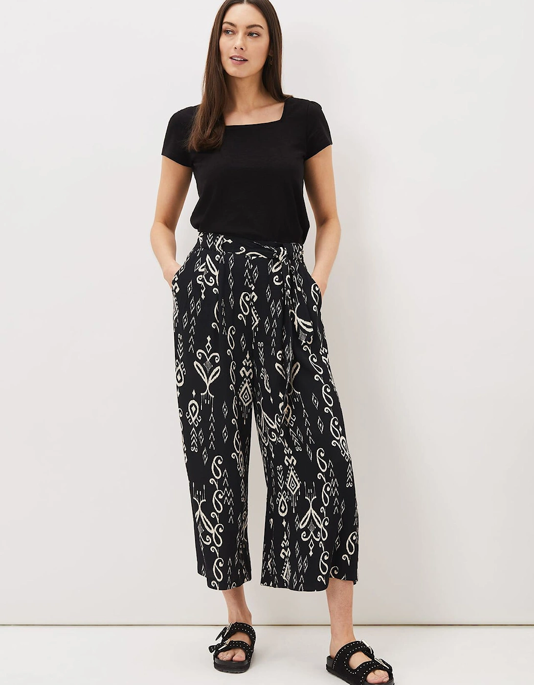 Malaya Ikat Printed Culotte