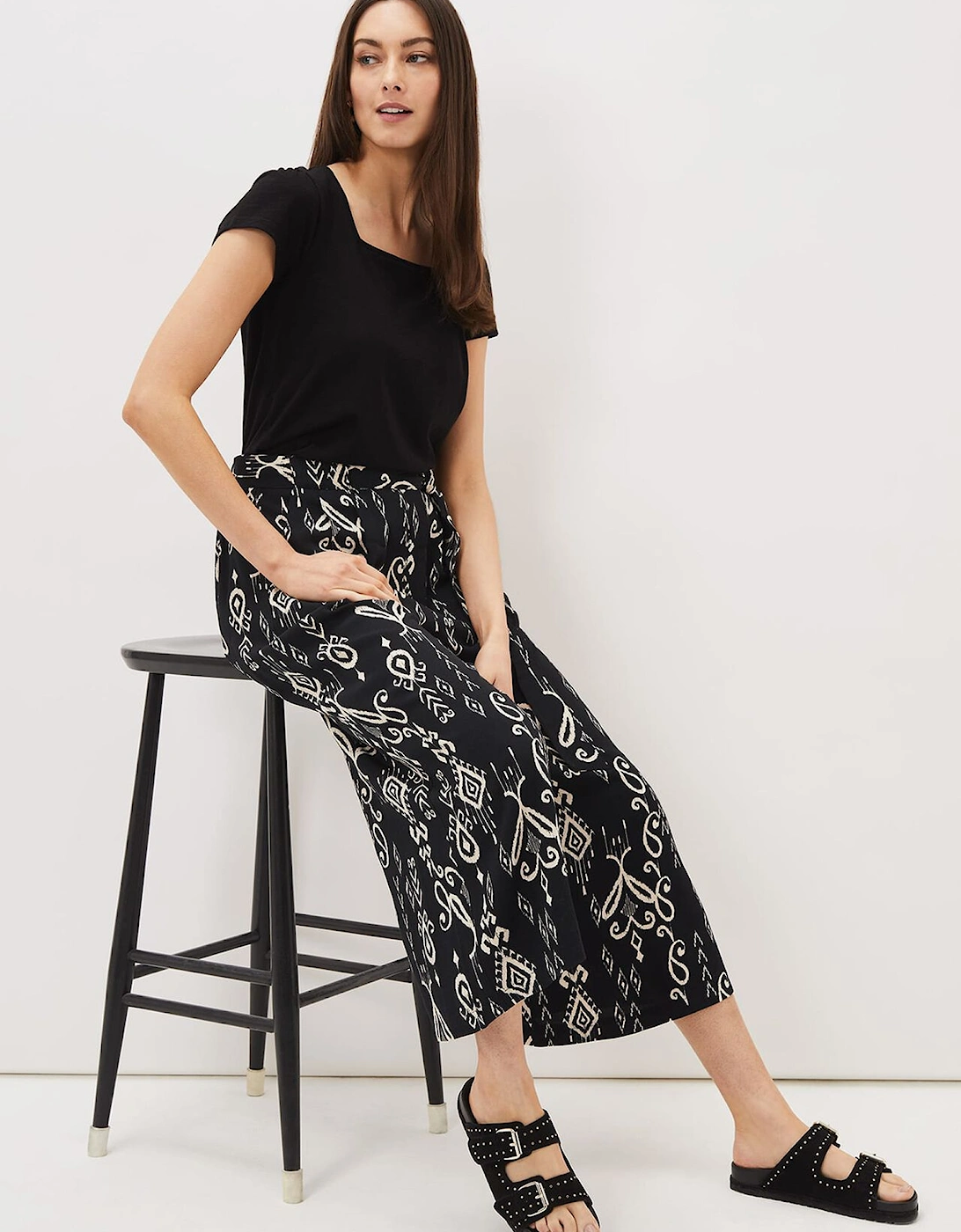 Malaya Ikat Printed Culotte, 7 of 6