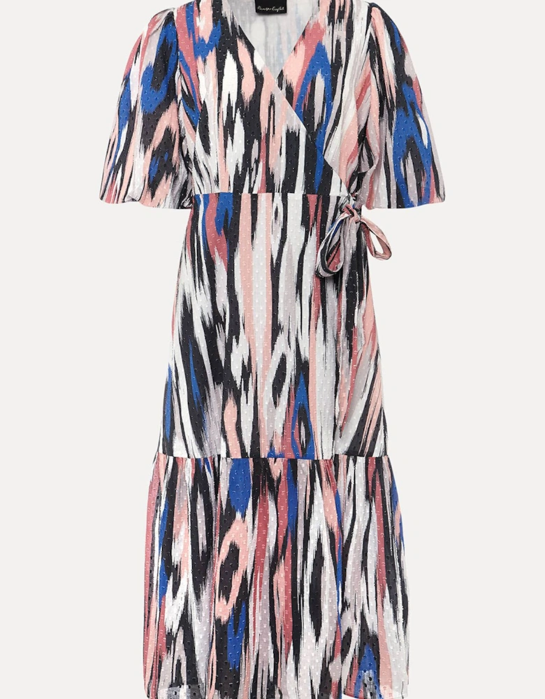 Caityln Cotton Wrap Midi Dress