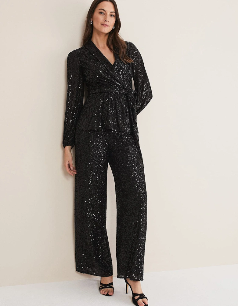 Florentine Sequin Blouse Co-Ord