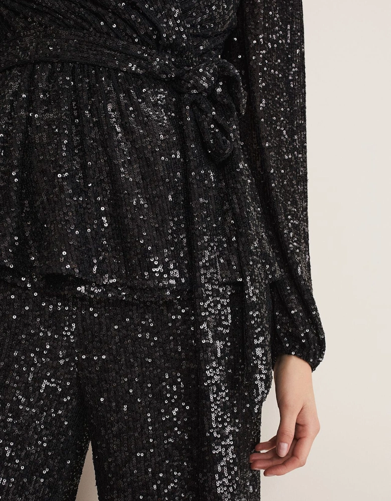 Florentine Sequin Blouse Co-Ord