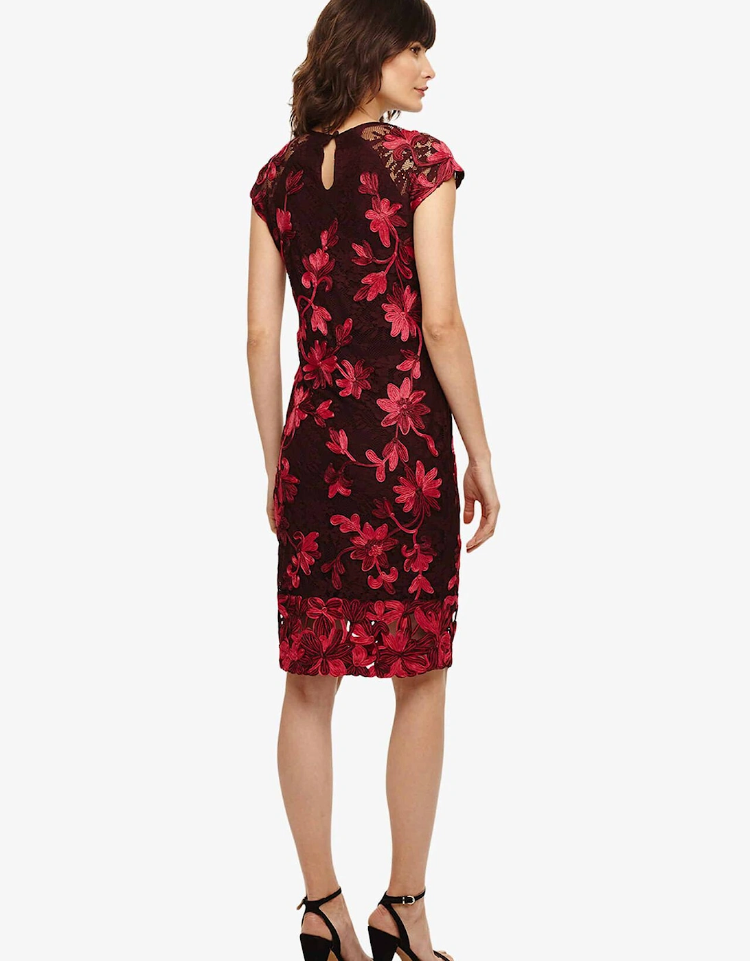 Chrissy Tapework Lace Dress