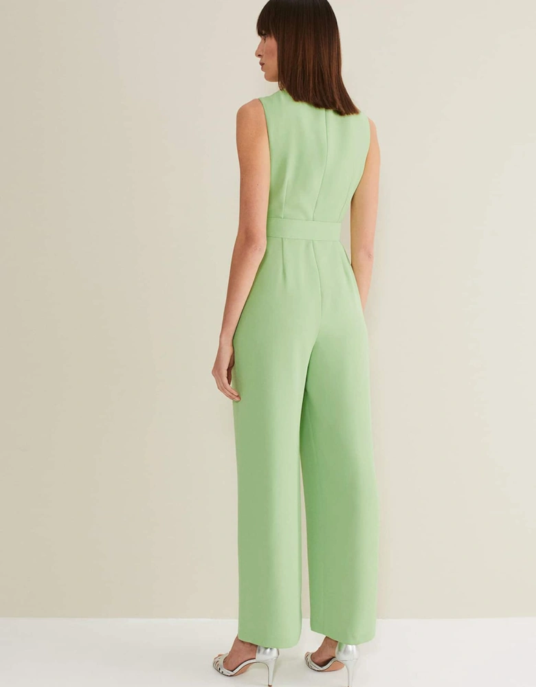 Lissia Green Wide Leg Jumpsuit