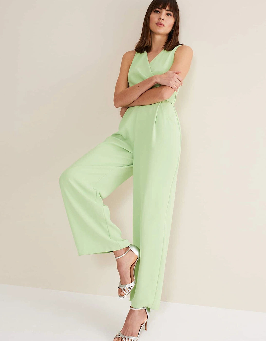 Lissia Green Wide Leg Jumpsuit, 7 of 6