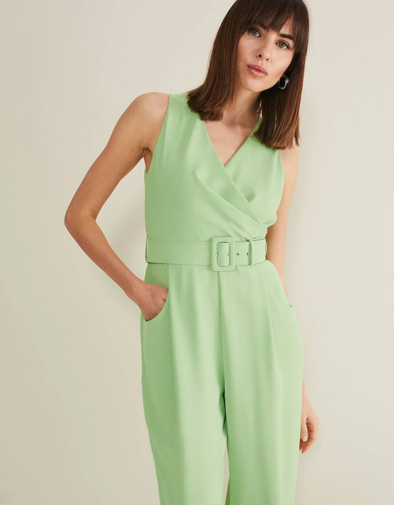 Lissia Green Wide Leg Jumpsuit