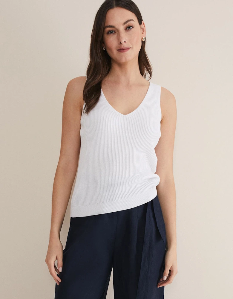 Caryl Ribbed Vest Top