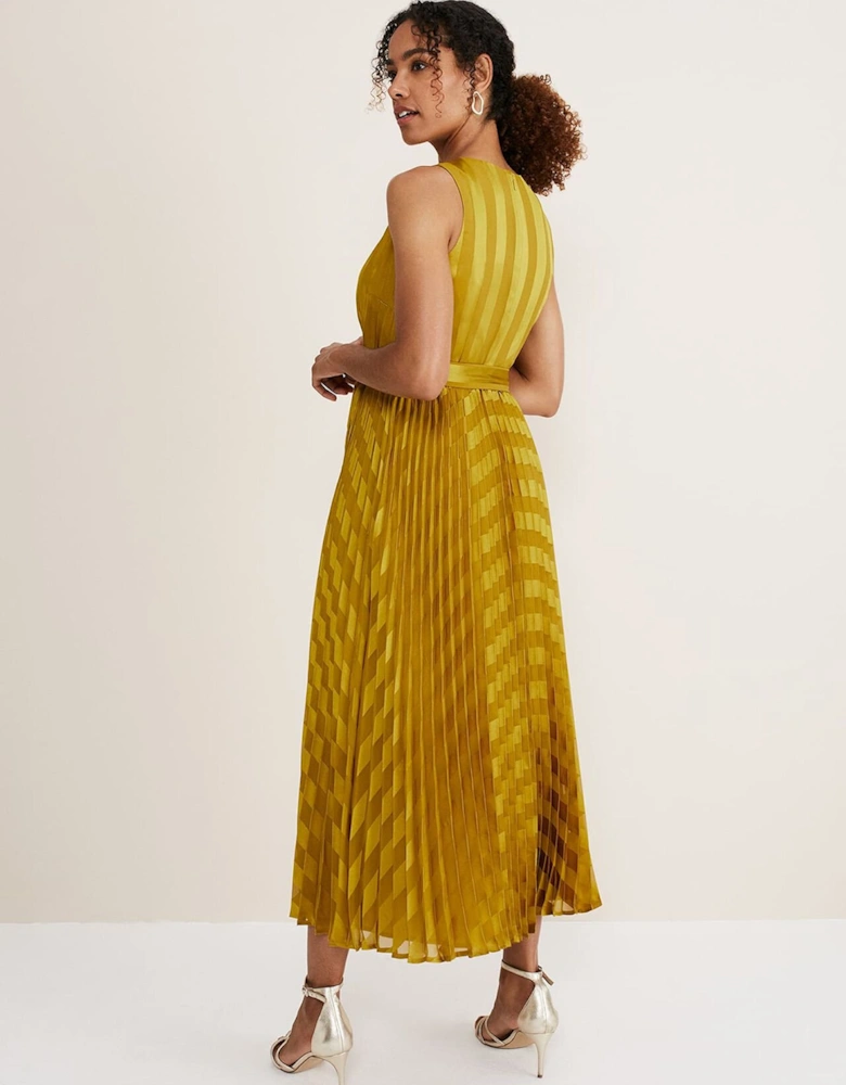 Beverley Jacquard Stripe Midaxi Dress