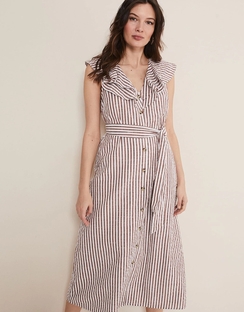 Jamilla Striped Midi Dress