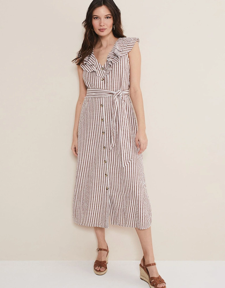 Jamilla Striped Midi Dress