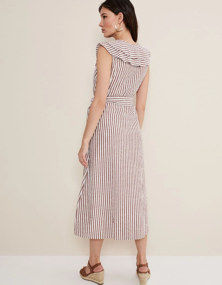 Jamilla Striped Midi Dress