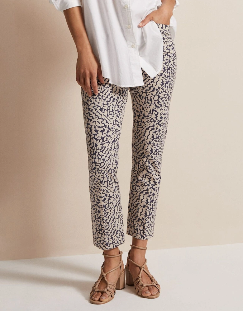 Carmella Printed Straight Leg Trousers