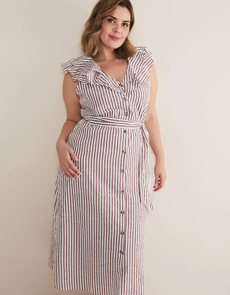 Jamilla Striped Midi Dress