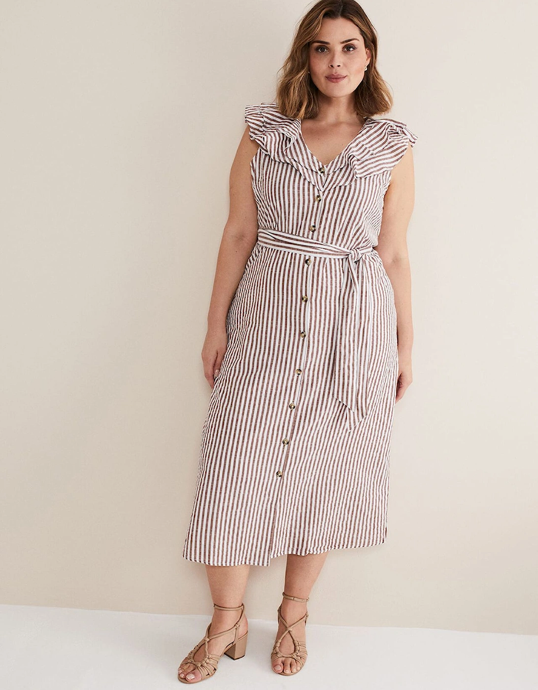 Jamilla Striped Midi Dress