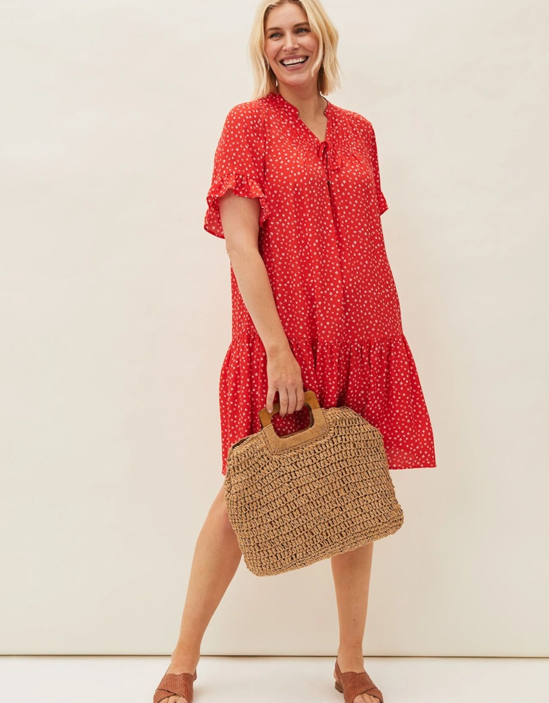 Cassia Print Swing Dress