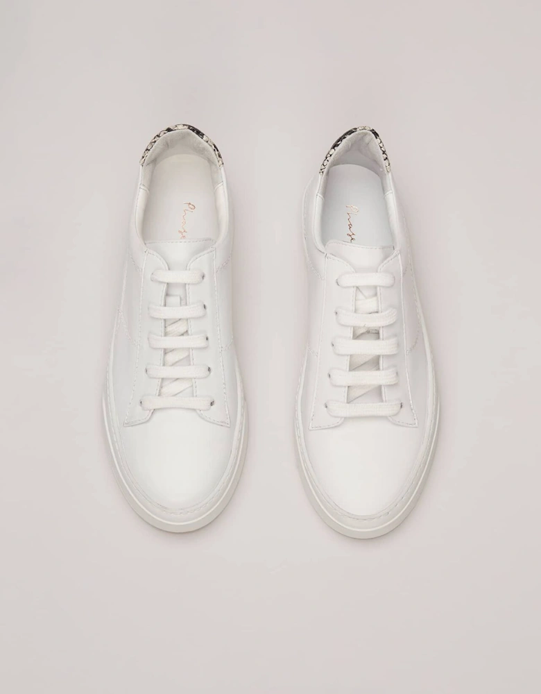 White Leather Trainers