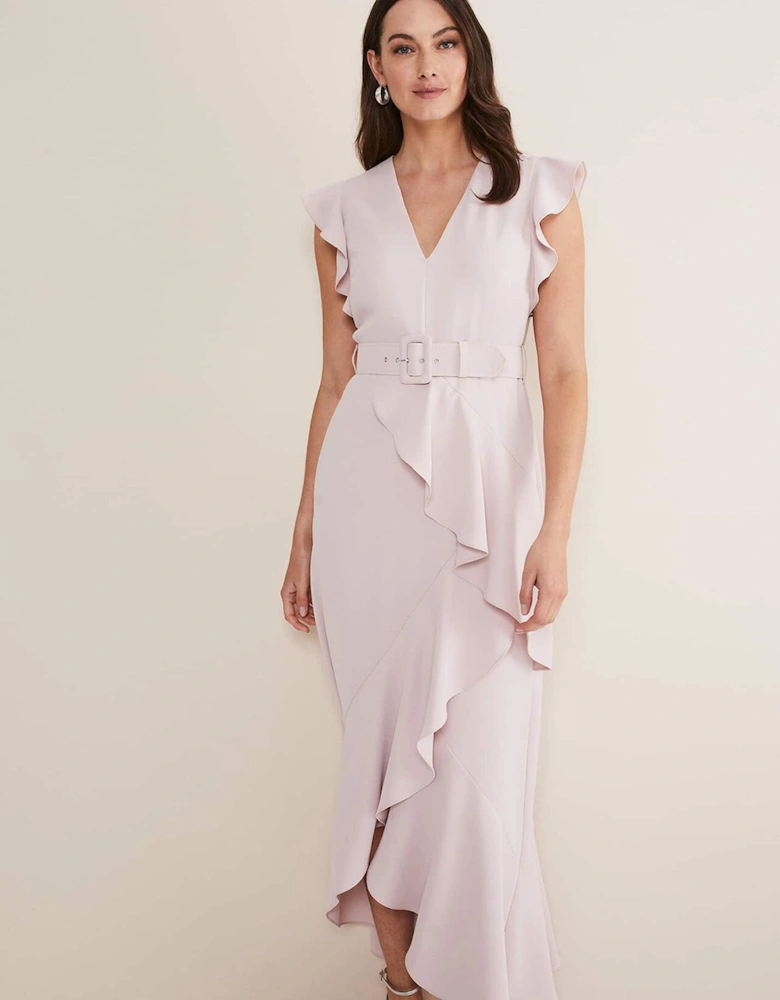 Phoebe Frill Maxi Dress