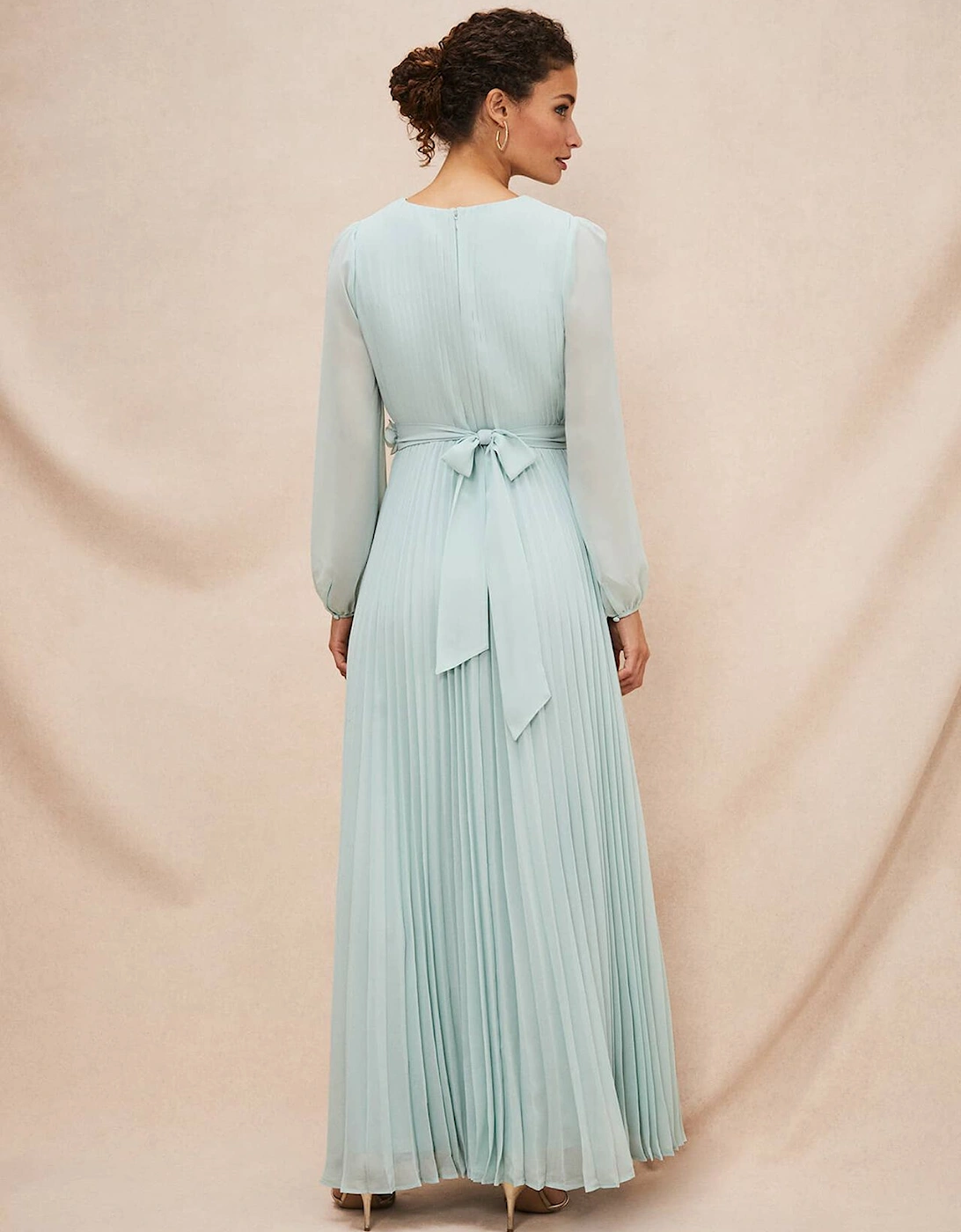 Alecia Pleated Maxi Dress