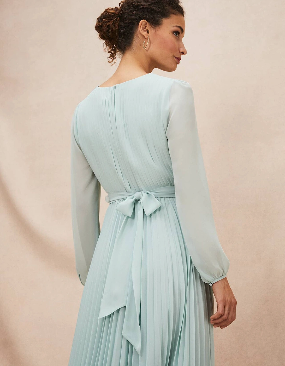 Alecia Pleated Maxi Dress