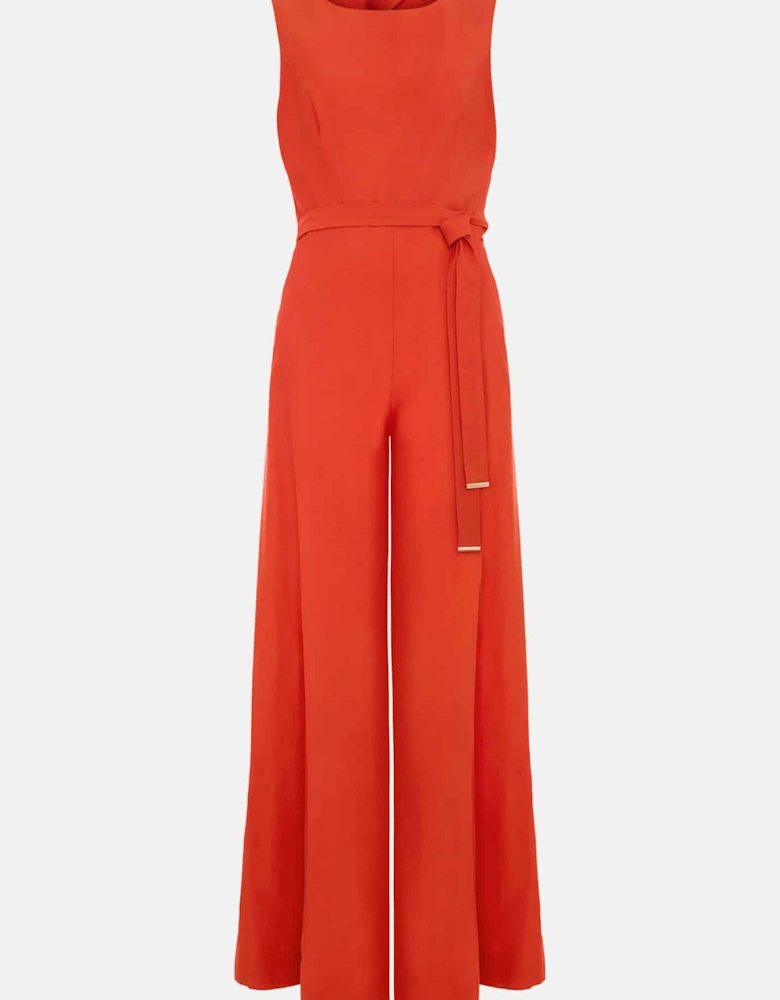 Petite Marta Red Culotte Jumpsuit
