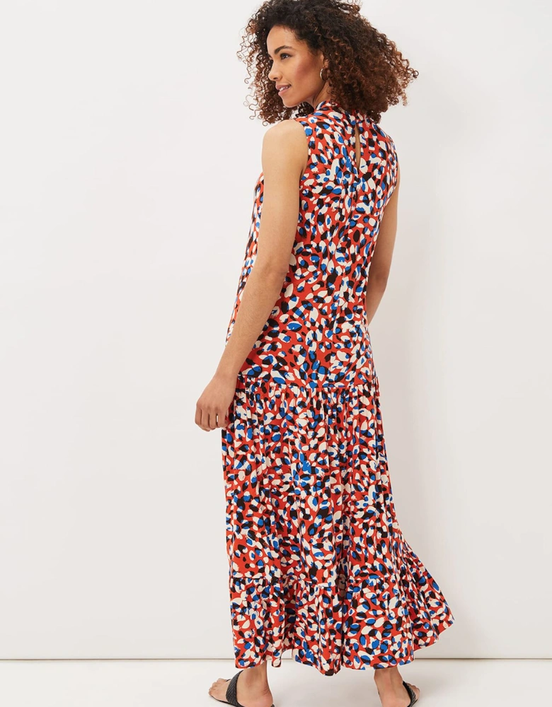 Kamilla High Neck Printed Maxi Dress