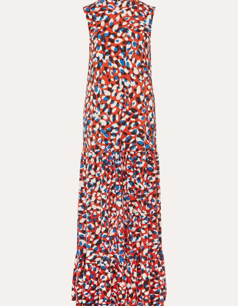 Kamilla High Neck Printed Maxi Dress