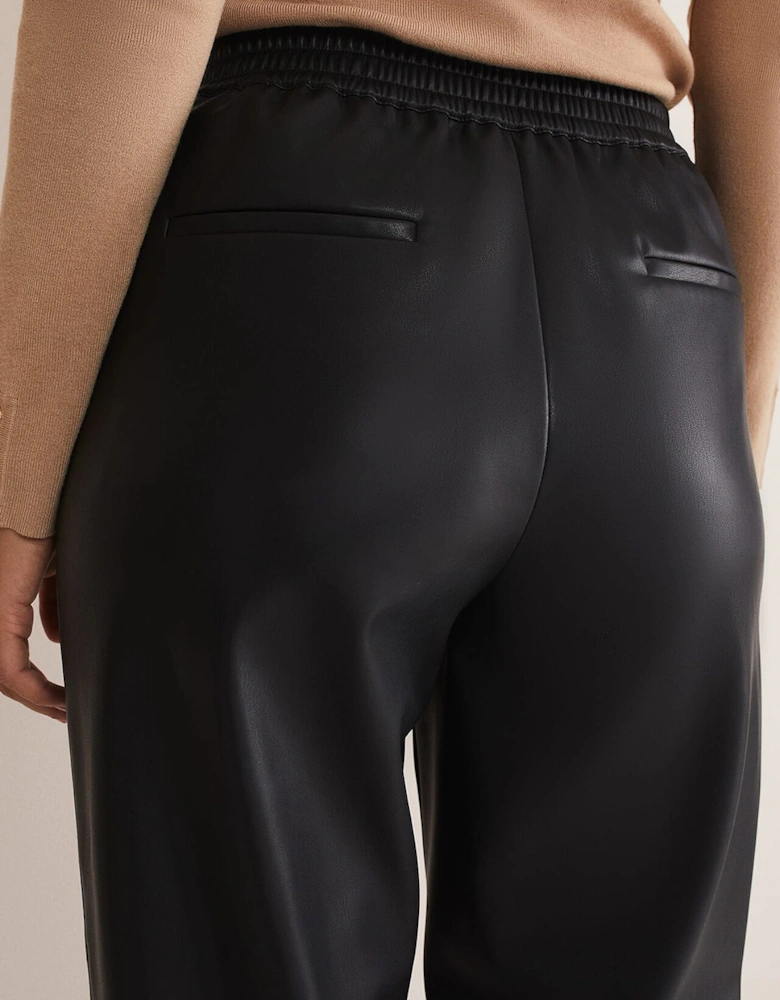 Rya Pleather Straight Leg Trouser