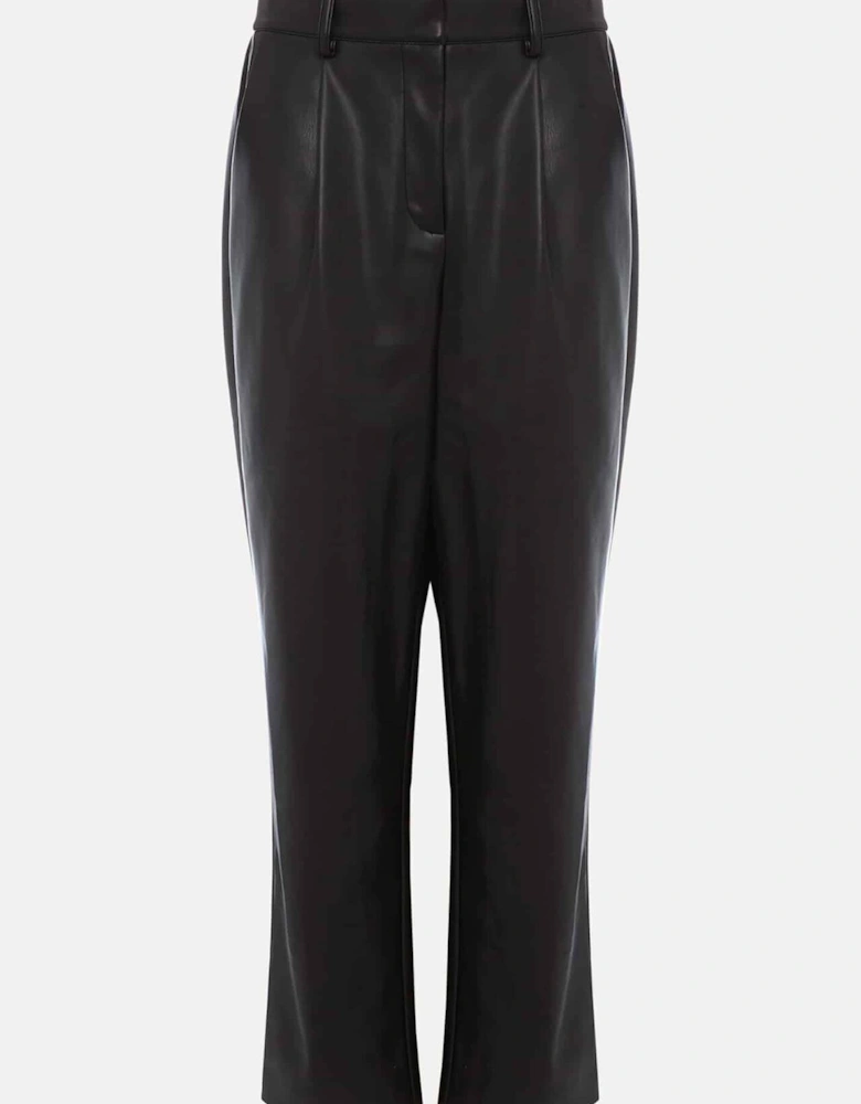 Rya Pleather Straight Leg Trouser