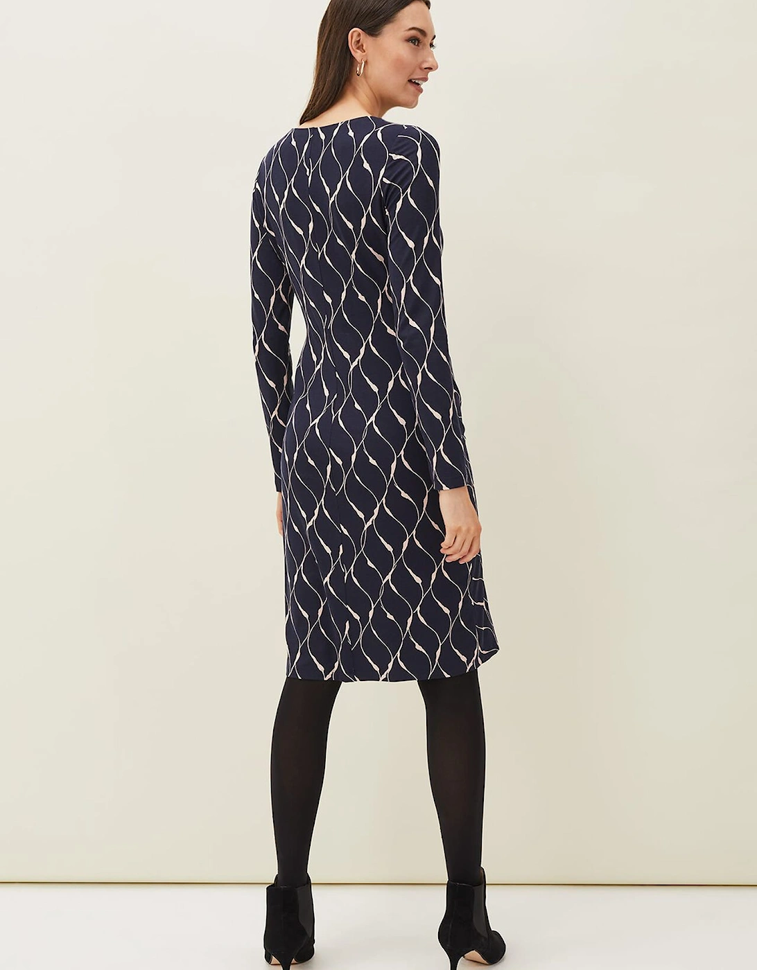 Ally Abstract Print Dress